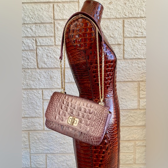 🌸MELLOW ROSE Melbourne “ROSA” Brahmin CROSSBODY/SHOULDER BAG - Picture 6 of 16